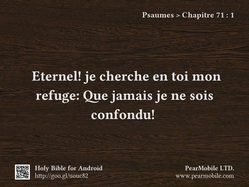 Psaumes, Chapitre 71:1